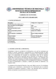 UNIVERSIDAD TÉCNICA DE MACHALA  FACULTAD DE CIENCIAS EMPRESARIALES ESCUELA DE ECONOMÍA