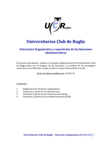 Universitarios Club de Rugby * Estructura Organizativa (31/01/14)