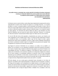 Manifiesto del Movimiento Continental Bolivariano (20690)