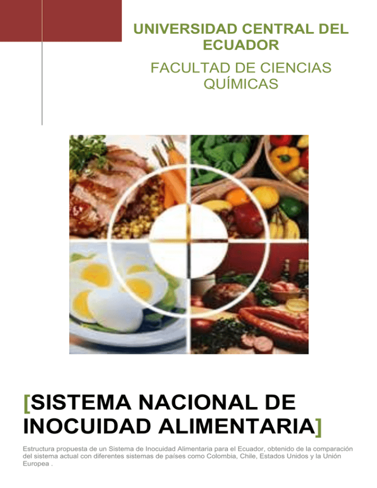sistema nacional de inocuidad alimentaria