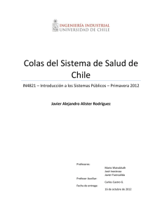 Colas del Sistema de Salud de Chile - U