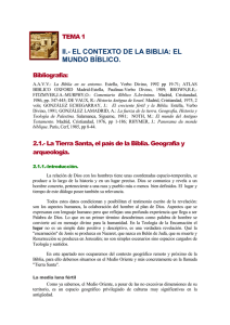 La Tierra Santa, el pa&iacute;s de la Biblia. Geograf&iacute;a y arqueolog&iacute;a.