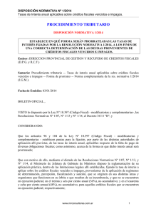 DN B 1-2014 - Procedimiento Tributario