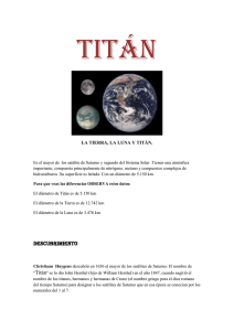 Titán - The origin of life