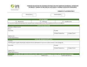 Formato IFT Autorización C