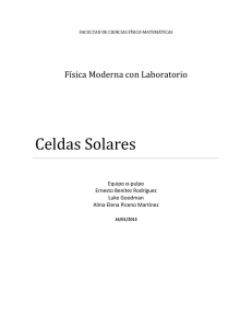 Celdas Solares - FisicaModernaconLaboratorio