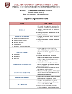 Descripción de áreas - Escuela Normal Estefanía Castañeda