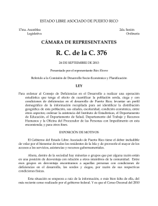 R. C. de la C. 376 CÁMARA DE REPRESENTANTES