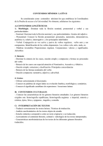 15-16 Mínimos y criterios de evaluación de Latín de 2º de Bachillerato
