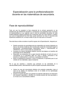 Fase de reproducibilidad