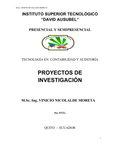 ETAPAS DE LA INVESTIGACION - Tecnológico David Ausubel