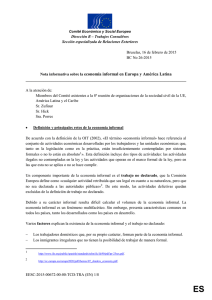 026-15 Nota informativa sobre la economía informal en Europa y