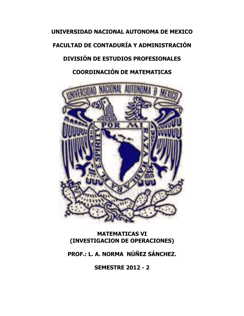 UNIVERSIDAD NACIONAL AUTONOMA DE MEXICO FACULTAD