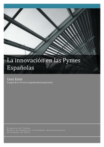 La innovación en las Pymes Españolas