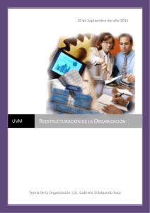Reestructuración de la Organización