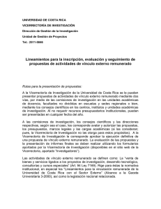 Lineamientos inscripción de propuestas con vínculo externo