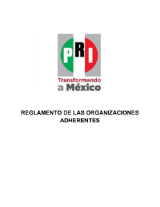 reglamento de las organizaciones adherentes reglamento de las