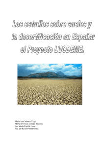 Los estudios sobre suelos y la desertificación en España: el