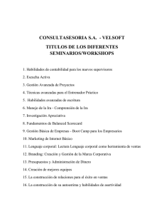catalogo de cursos franquicia velsoft – consultasesoria s.a.
