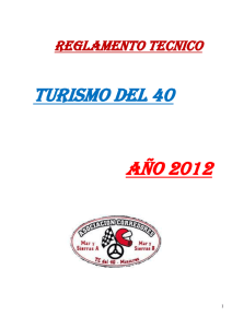 reglamento tecnico turismo del 40 año 2012 - Fuerza