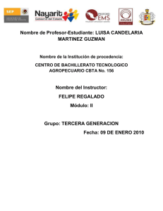Nombre de Profesor-Estudiante: LUISA CANDELARIA MARTINEZ
