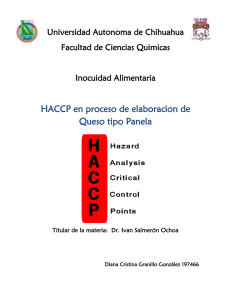 HACCP - FCQ-InocuidadeAlimentos
