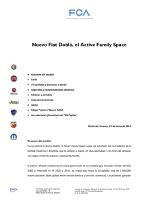 Nuevo Fiat Doblò, el Active Family Space