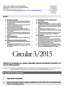 Circular 3/2015 - Sistemas Bejerman