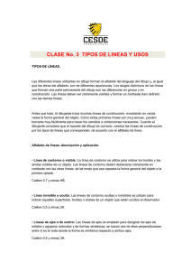 CLASE No. 3 TIPOS DE LINEAS Y USOS.