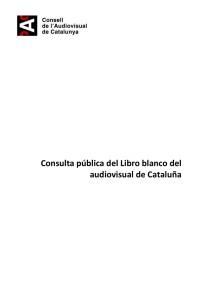 Consulta pública del Libro blanco del audiovisual de Cataluña