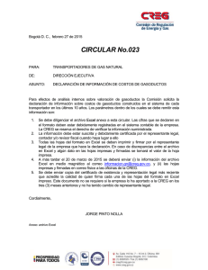 Circular023-2015 - CREG Comisión de Regulación de Energía