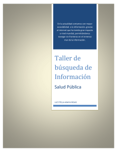 Taller de búsqueda de Información - Chagas-2014-2-BN