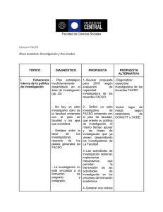 Acta Temática 4 Investigación y Pos Grados, mayo 2014.