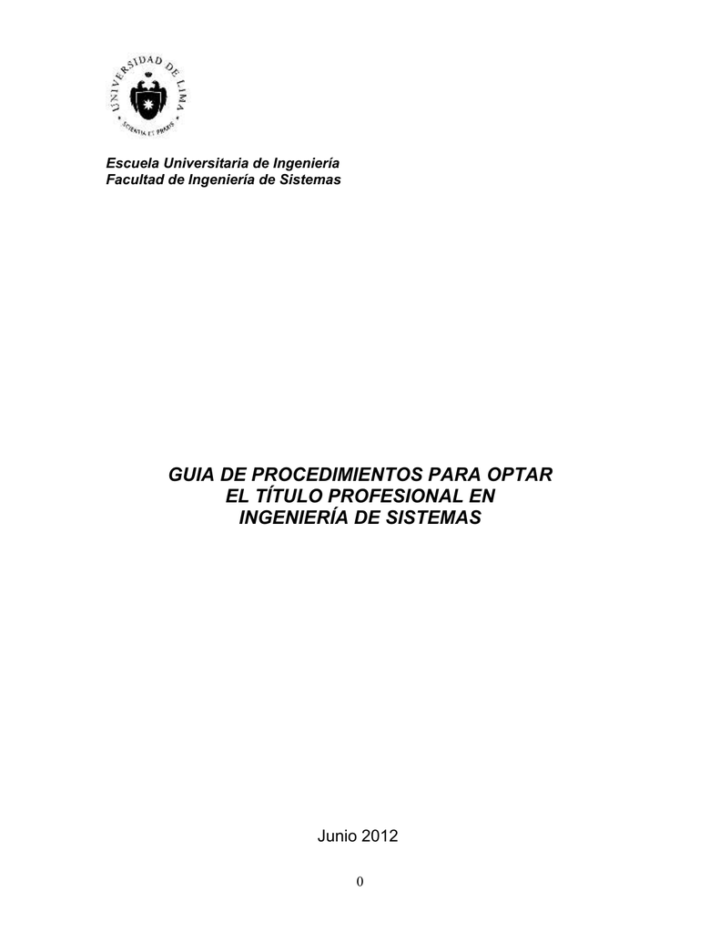 Modalidad Proyecto Profesional