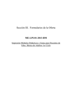 ME-LPI-01-2013-BM Impresión de Tres Módulos Didácticos para