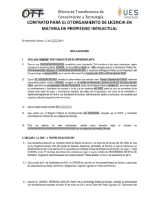 Contrato de Licencia - OTT - Universidad Estatal de Sonora