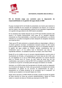 Texto Nota Prensa - Esquerra Unida Xirivella