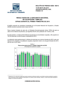 Creció el empleo en el trimistre pasado