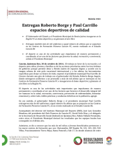 Entregan Roberto Borge y Paul Carrillo espacios deportivos de calidad