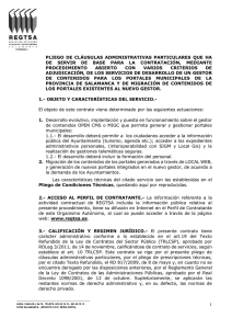 PLIEGO  DE  CLÁUSULAS  ADMINISTRATIVAS  PARTICULARES ... DE  SERVIR  DE  BASE  PARA ...