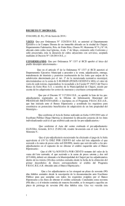 CHAJARI, (ER), 03 de Junio de 2014.