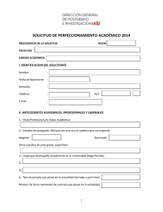 solicitud de perfeccionamiento academico