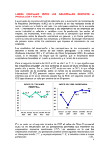 Informe Ejecutivo Encuesta de Coyuntura Industrial Enero