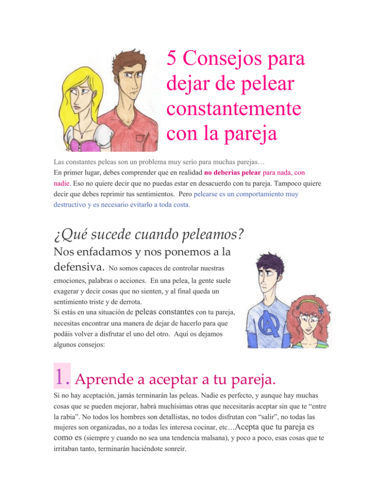 5 Consejos Para Dejar De Pelear Constantemente Con La Pareja 6712