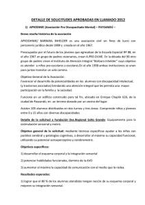 DETALLE DE SOLICITUDES APROBADAS EN LLAMADO 2012