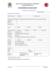 Formato de solicitud de convenio (F-DV-09)