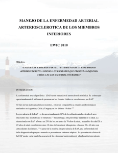 EWIC arteriopatía perférica