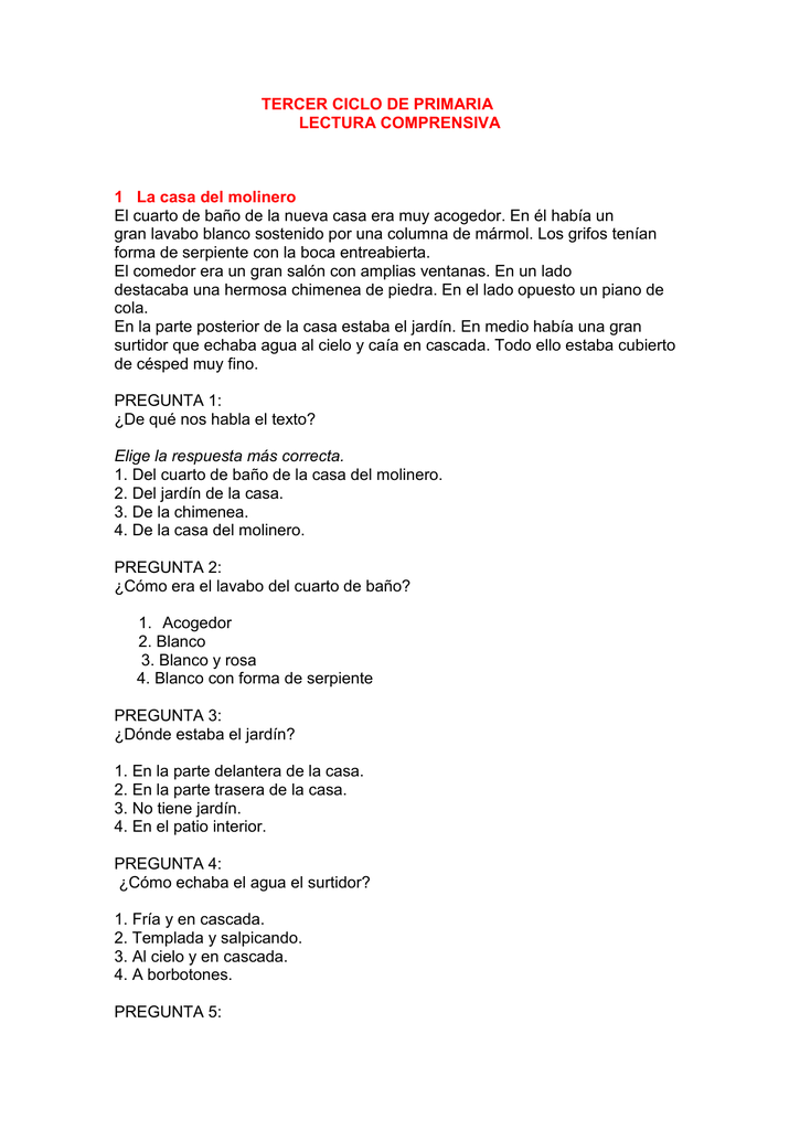 tercer ciclo de primaria tercer ciclo de primaria