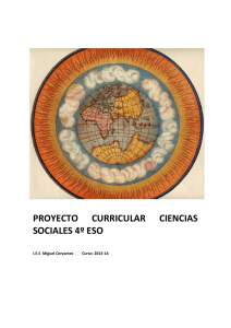 Proyecto curricular Ciencias Sociales de 4º ESO 2013-14.