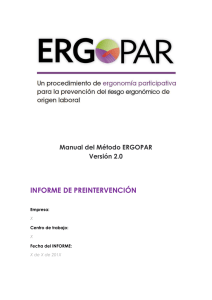 Modelo de Informe preintervención - ERGOPAR